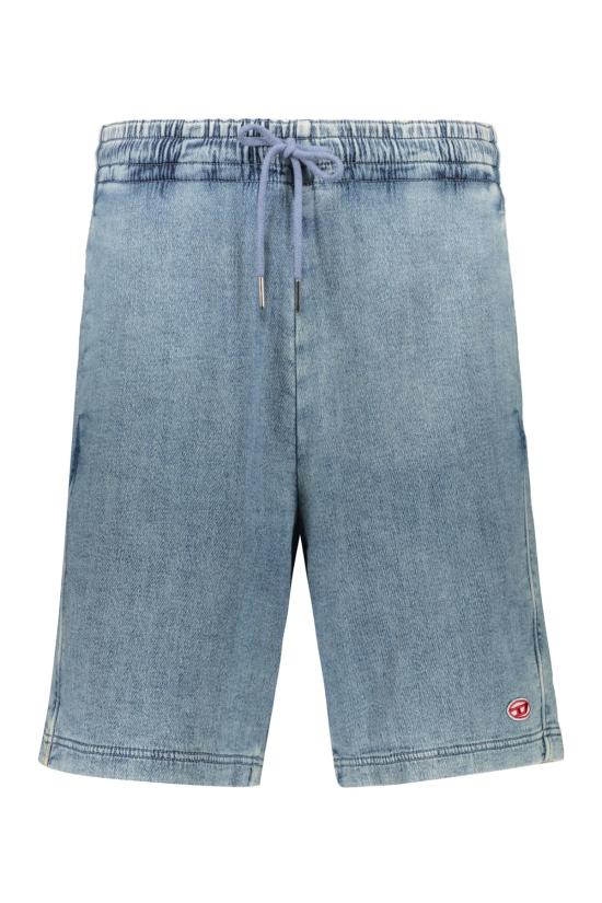  디젤 데님 팬츠 버뮤다 데님 반바지 (연한 파란색)