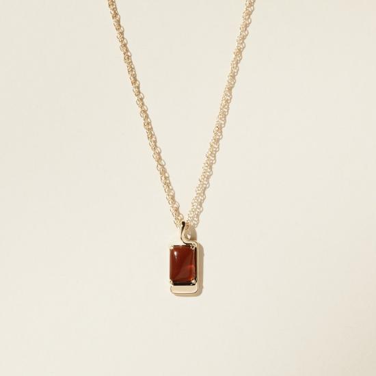  린지 루이스 목걸이/팬던트 포스터 목걸이 골드/브라운 - LINDSAY LEWIS