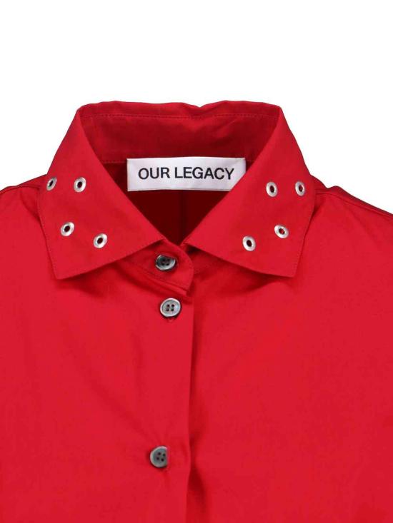  아워레가시 미디 원피스 아워 레거시 프록 셰미지에 드레스 레드 - OUR LEGACY
