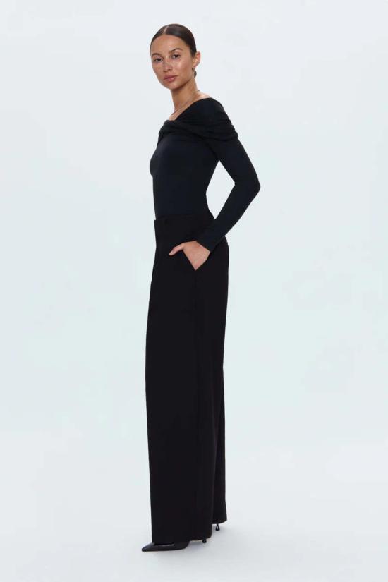  피스톨라 스트레이트 팬츠 에덴 블랙 팬츠 - PISTOLA