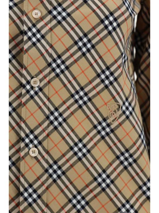  버버리 셔츠 셔츠 샌드 입 체크 - BURBERRY