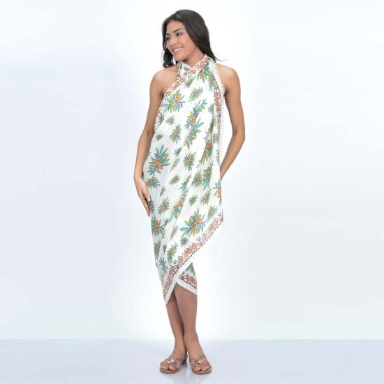  비스마야 머플러/스카프 리프 캐스케이드 스카프 베이지 - VISMAYA