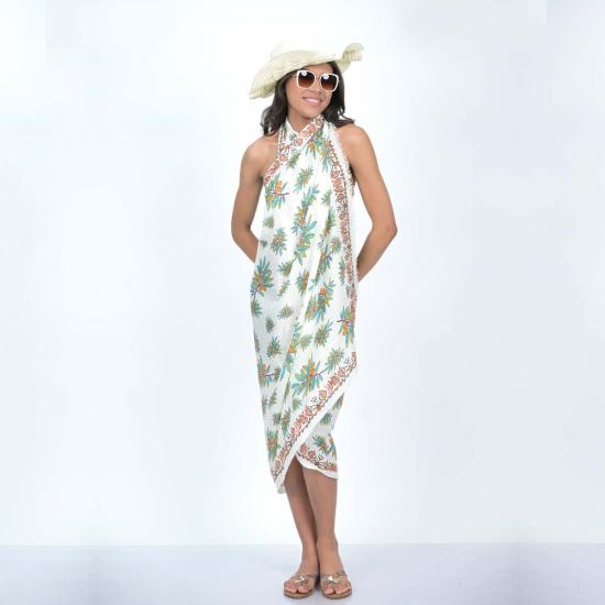  비스마야 머플러/스카프 리프 캐스케이드 스카프 베이지 - VISMAYA