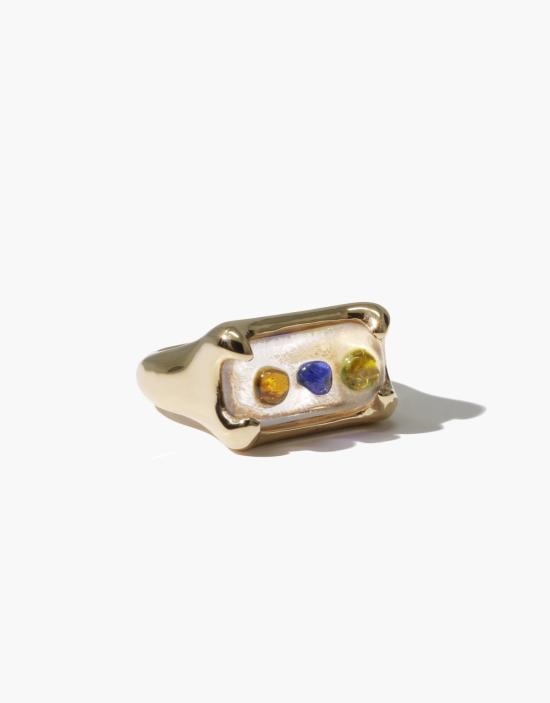  클레드 반지 프리즘 링 금도금 황동 - CLED