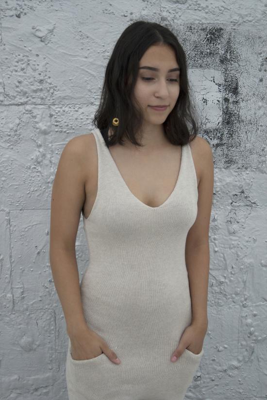  été noir 점프수트 여름 블랙 코튼  크림