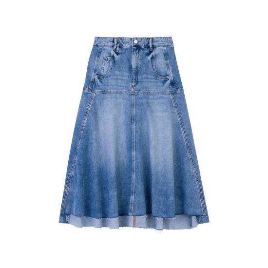  텔라 미디 스커트 아바 스커트 라이트 블루 - TELA