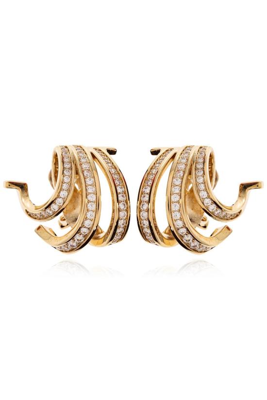  살바토레 페라가모 이어링 페라가모 반짝이는 크리스탈 클립형 귀걸이