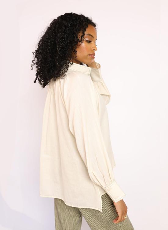  Seek Collective 블라우스 Juliet 셔츠 내추럴 - SEEK COLLECTIVE