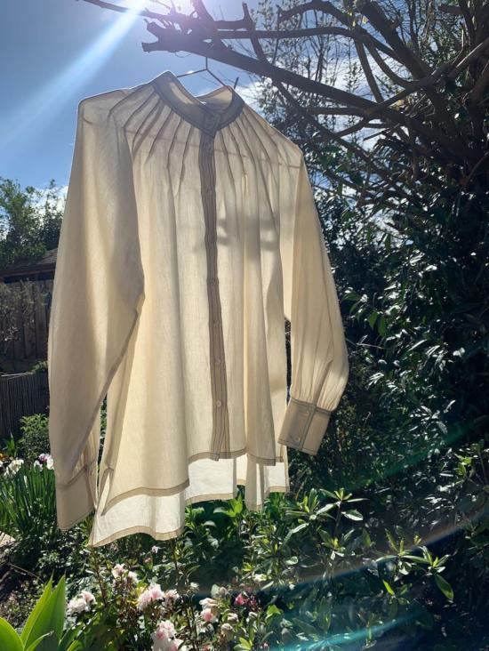  Seek Collective 블라우스 Juliet 셔츠 내추럴 - SEEK COLLECTIVE