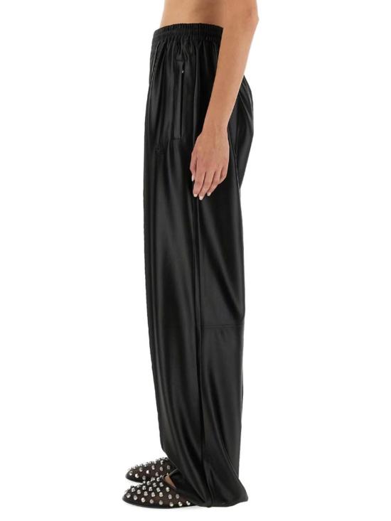  알렉산더 왕 스트레이트 팬츠 새틴 페일 스포츠  블랙 - ALEXANDER WANG