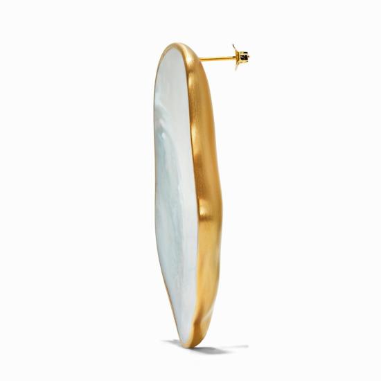  밍유왕 이어링 밍위왕 위노나 귀걸이 금/자개 상감 - MING YU WANG