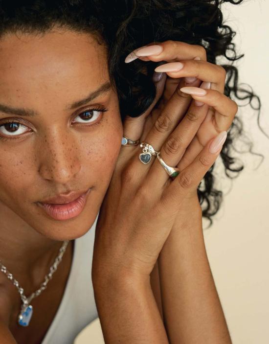  클레드 반지 하트 드롭 링 실버/골드 - CLED