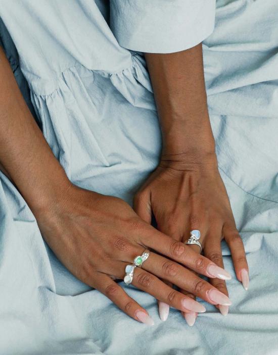  클레드 반지 하트 드롭 링 실버/골드 - CLED