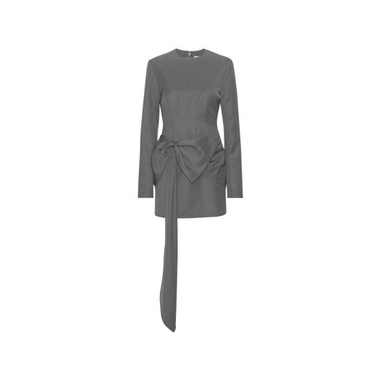  로테이트 바이 크리스텐슨 숏 원피스 로테이트 비르거 크리스텐센 베아트리스 보우 미니 드레스 블랙 - ROTATE BY BIRGERCHRISTENSEN