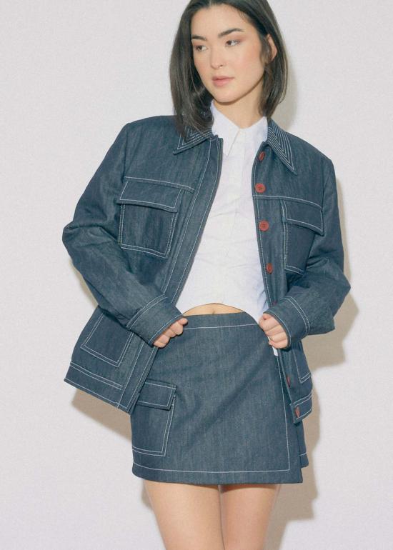  OhSevenDays 데님 자켓 오 세븐 데이즈 픽 포켓 재킷 - OTHER BRANDS