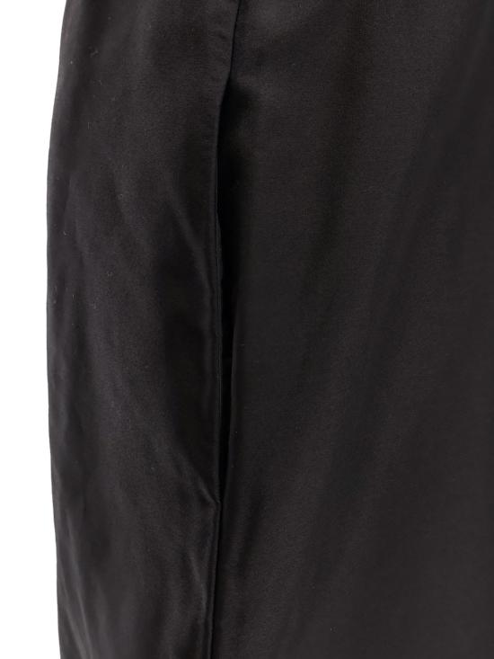  더로우 롱 스커트 더 로우 사울 코튼 앤 실크  블랙 - THE ROW