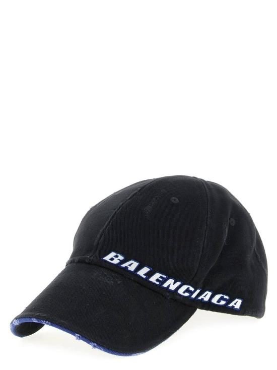  발렌시아가 모자 로고 캡 블랙 - BALENCIAGA