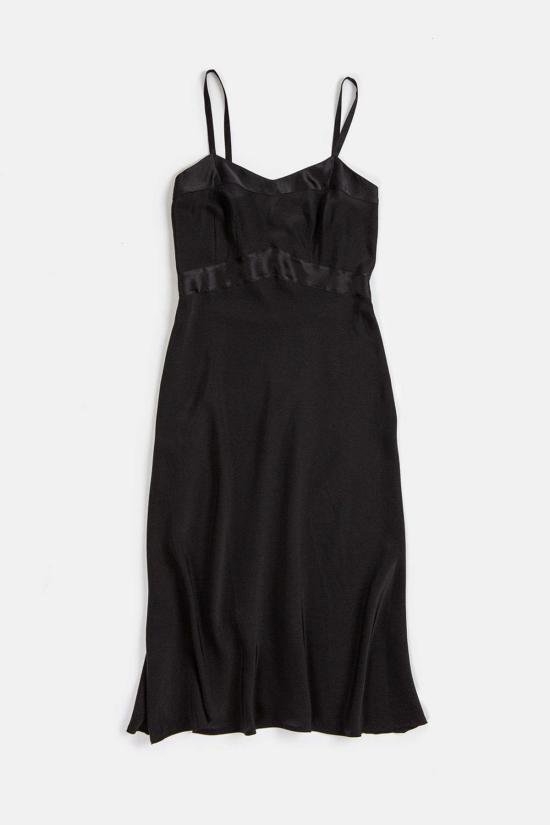  에리카 타노브 롱 원피스 에리카 타노프 롱 롤라 실크 샤르뫼즈 드레스 블랙 - ERICA TANOV