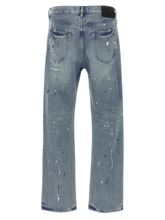  퍼플 브랜드 데님 팬츠 퍼플 패치 리페어스 포일 진 블루 - PURPLE BRAND