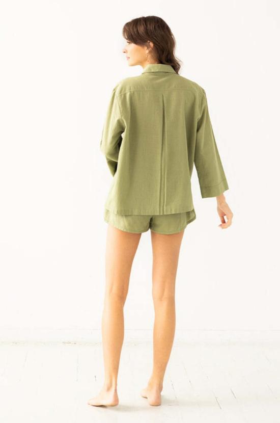  Salua Lingerie 라운지 웨어 살루아 란제리 오버사이즈 버튼다운 셔츠 - SALUA LINGERIE