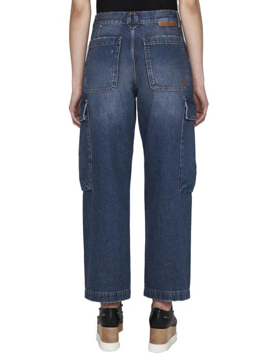  스텔라 맥카트니 데님 팬츠 스텔라 매카트니 카고 진 다크 블루 - STELLA MCCARTNEY