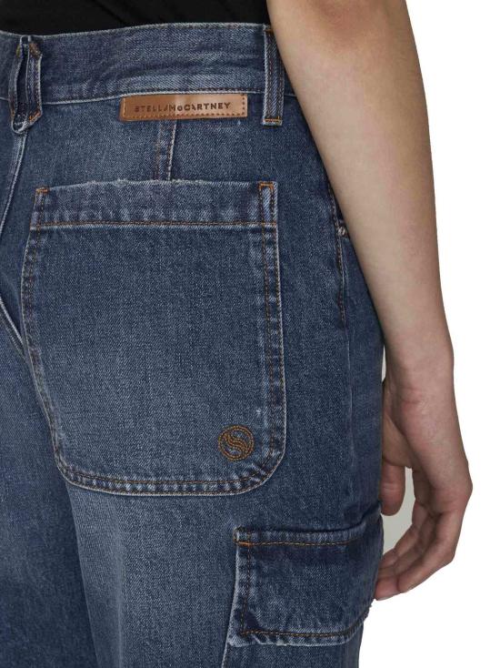  스텔라 맥카트니 데님 팬츠 스텔라 매카트니 카고 진 다크 블루 - STELLA MCCARTNEY