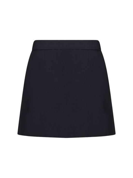  알렉산더 맥퀸 미디 스커트 랩  네이비 - ALEXANDER MCQUEEN