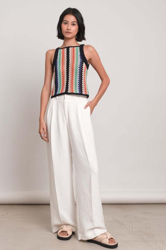  일레븐 식스 민소매 티셔츠 케리 크로셰 탱크 멀티 - ELEVEN SIX