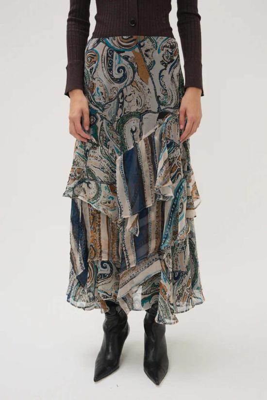  마리아 셰르 미디 스커트 대릴 캘리  블루 - MARIA CHER