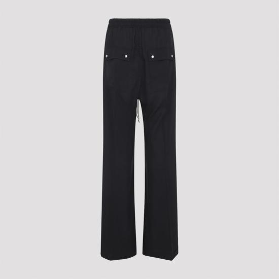  릭 오웬스 트레이닝/조거 팬츠 와이드 벨라  블랙 - RICK OWENS