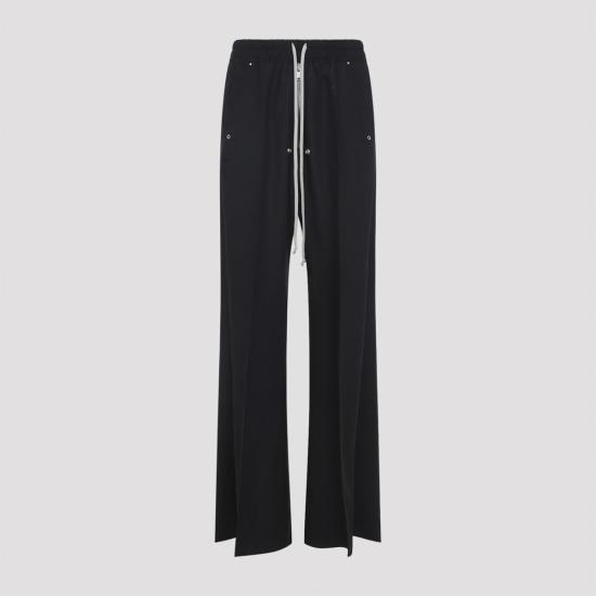  릭 오웬스 트레이닝/조거 팬츠 와이드 벨라  블랙 - RICK OWENS