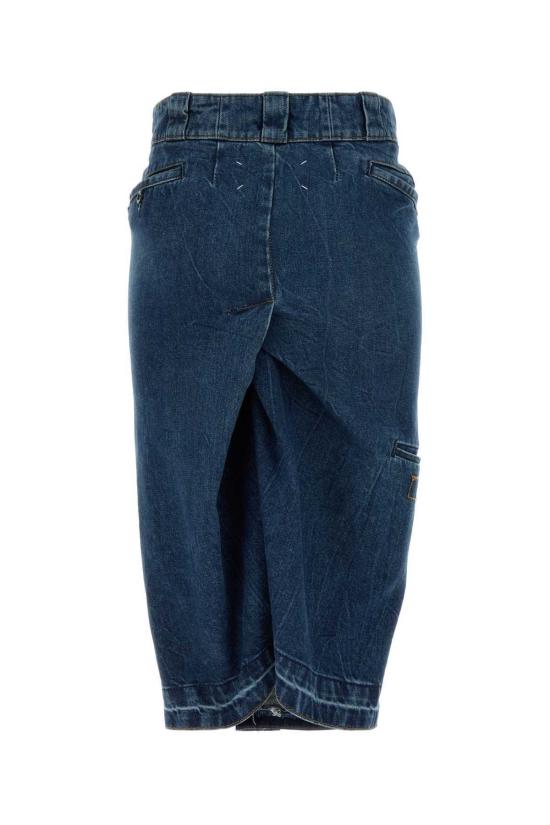  마르지엘라 데님 스커트 메종  빈티지  미디엄 블루 - MAISON MARGIELA