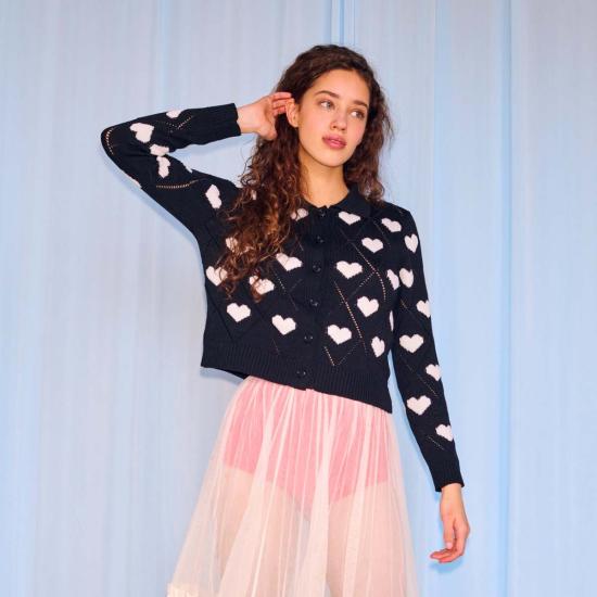  지지 니트웨어 가디건 Gigi 니트웨어 러브 폴로