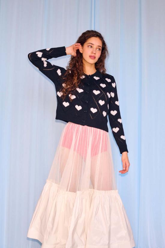  지지 니트웨어 가디건 Gigi 니트웨어 러브 폴로 - GIGI KNITWEAR