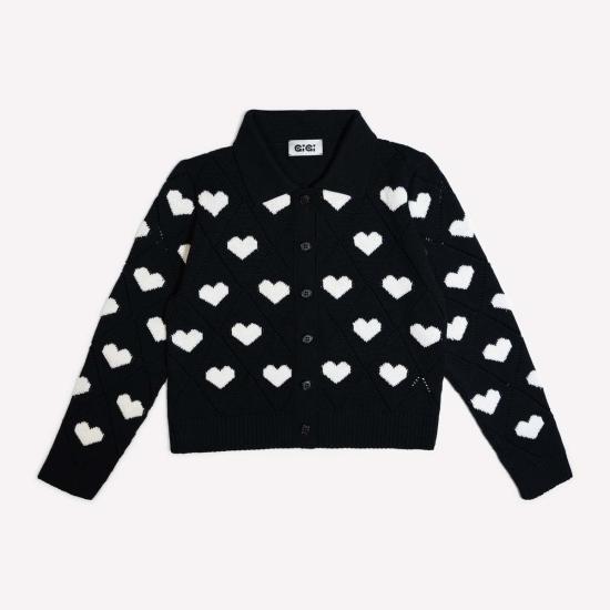  지지 니트웨어 가디건 Gigi 니트웨어 러브 폴로 - GIGI KNITWEAR