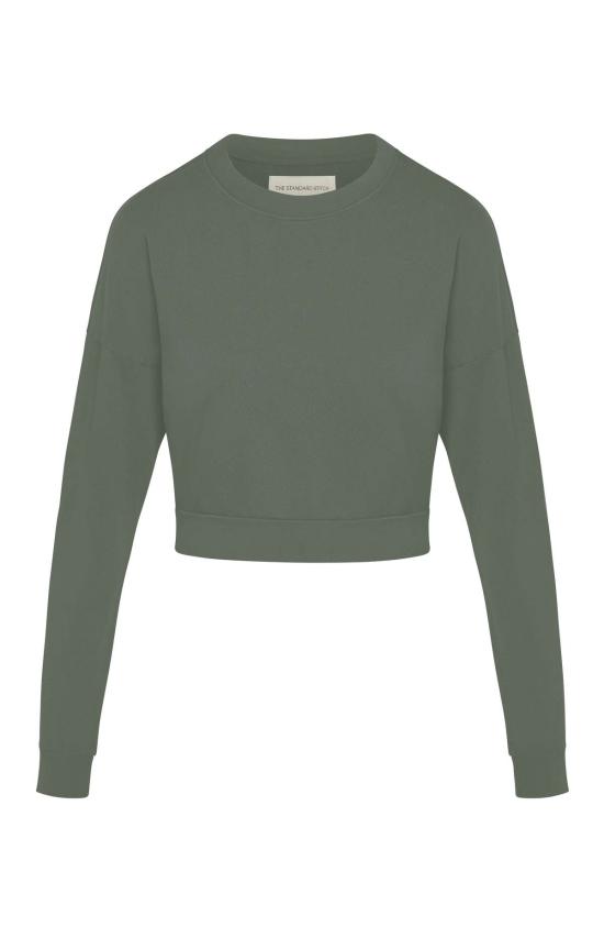  더 스탠다드 스티치 스웨터 스탠다드 스티치 크롭 스웨트셔츠 타임 - THE STANDARD STITCH