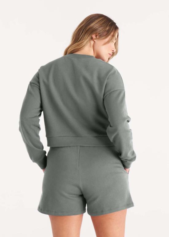  더 스탠다드 스티치 스웨터 스탠다드 스티치 크롭 스웨트셔츠 타임 - THE STANDARD STITCH