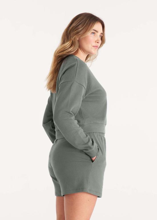  더 스탠다드 스티치 스웨터 스탠다드 스티치 크롭 스웨트셔츠 타임 - THE STANDARD STITCH