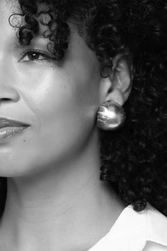  다니 구이라 이어링 실버 돔 - DANI GUIRRA