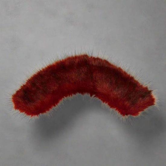  린제이 니콜라스 뉴욕 머플러/스카프 린지 니콜라스 뉴욕 레드 인조 모피 칼라 - LINDSAY NICHOLAS NEW YORK