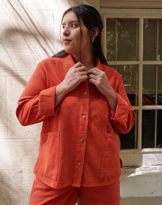  Noble 데님 자켓 노블 성인용 유기농 작업복 재킷 파프리카 - OTHER BRANDS