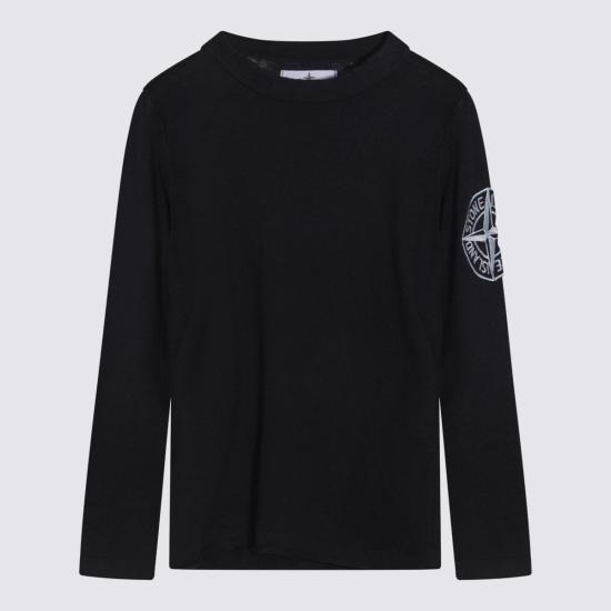  [키즈] 스톤 아일랜드 풀오버 키즈  니트웨어 블루