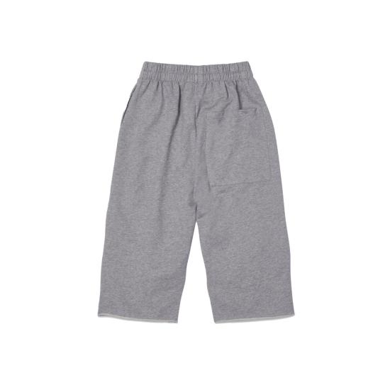  [키즈] Main Story 트레이닝/조거 팬츠 키즈 메인 스토리 키즈 컷오프 스웨트 그레이 멜란지 - MAIN STORY