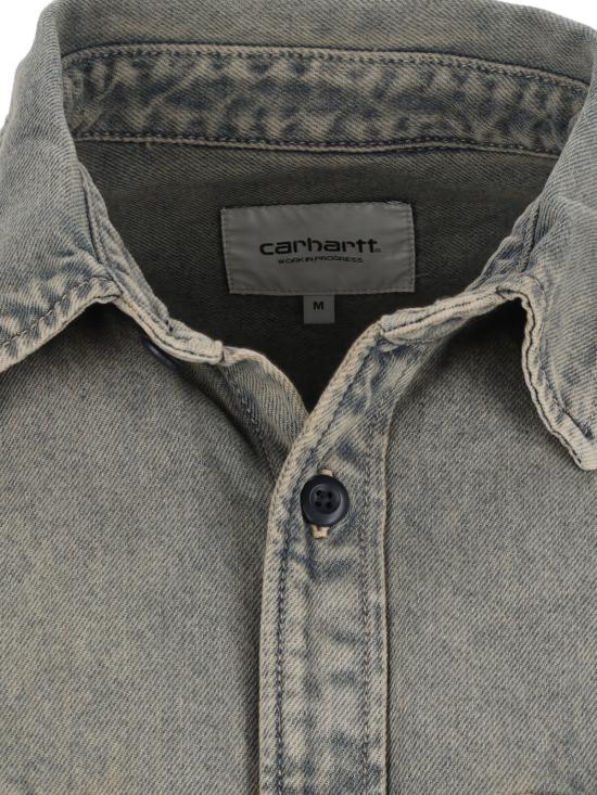  칼하트 데님 자켓 카하트 티건 데님 셔츠 재킷 그레이 - CARHARTT