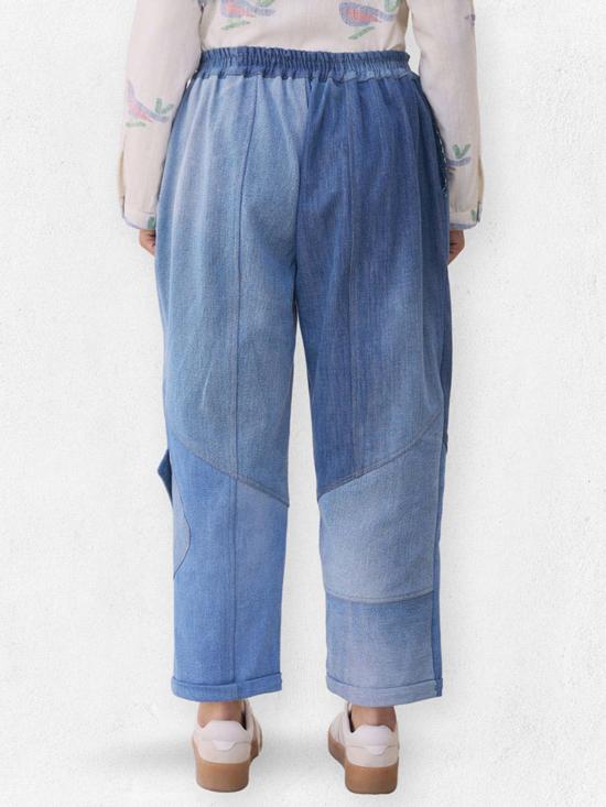 이키비 데님 팬츠 히카리 팬츠 블루 - IKKIVI