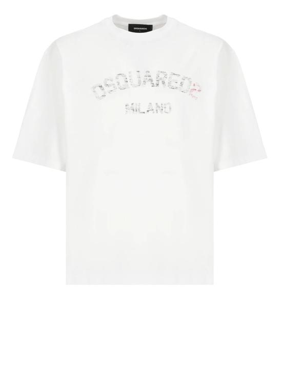  디스퀘어드2 반팔 티셔츠 Dsquared2 티셔츠 화이트