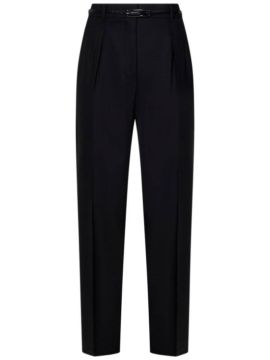  막스마라 스트레이트 팬츠 Max Mara Maxmara Studio Prosit 팬츠 블랙