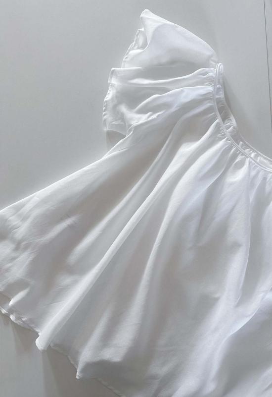  루 샤르망 블라우스 루프 샤르망 스윙탑 화이트