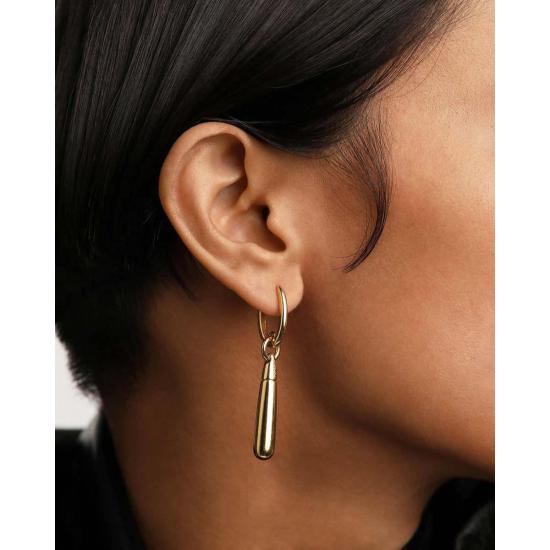  피디파올라 이어링 Pdpaola 라지 주피터 싱글 후프  골드 - PD PAOLA