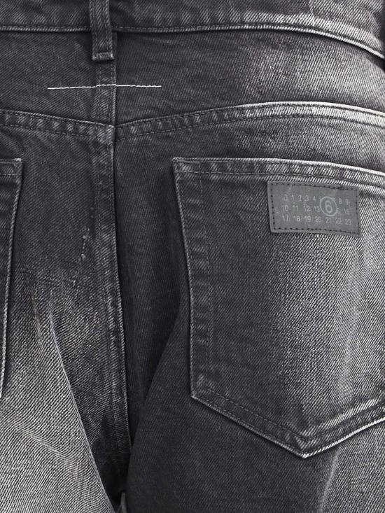  MM6 메종마르지엘라 데님 팬츠 Mm6 메종 마르지엘라 스트레이트 레그 진 - MM6 MAISON MARGIELA